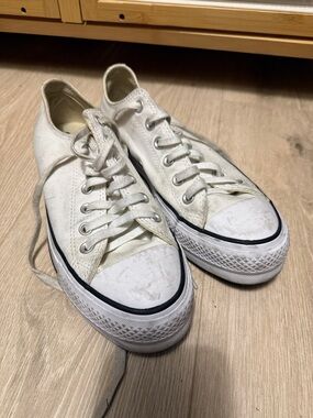 Converse Low-Top Sneakers in Brown and White